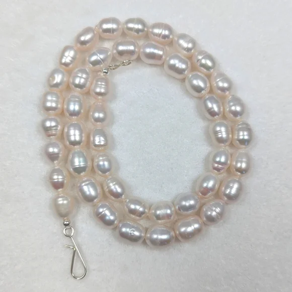 REAL - 9-10mm Baroque Pearl Necklace - Picture 7 of 11